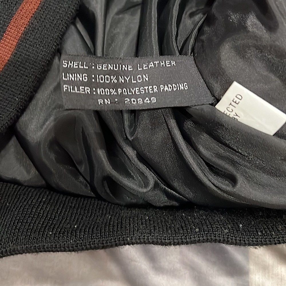 HARD ROCK HOTEL Las Vegas Men’s Vintage Hard Rock Hotel leather bomber jacket - Picture 5 of 6